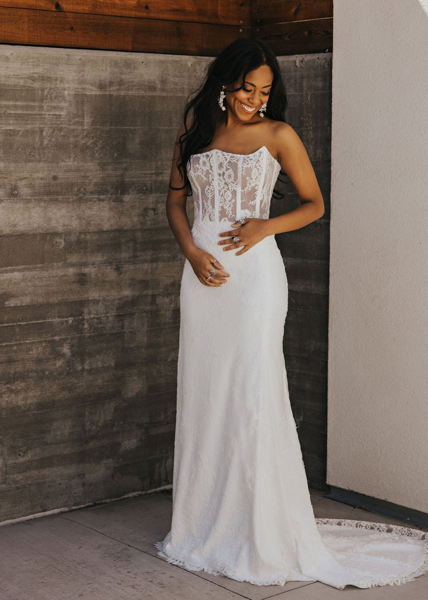 Bobby Lace Corset - Elopement Outfit - Bridal Reception Dress Bobby Lace Corset - Elopement Outfit - Bridal Reception Dress