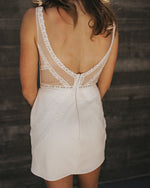 Plunging Lace Mini Dress