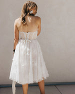 Strapless Lace Mini Dress