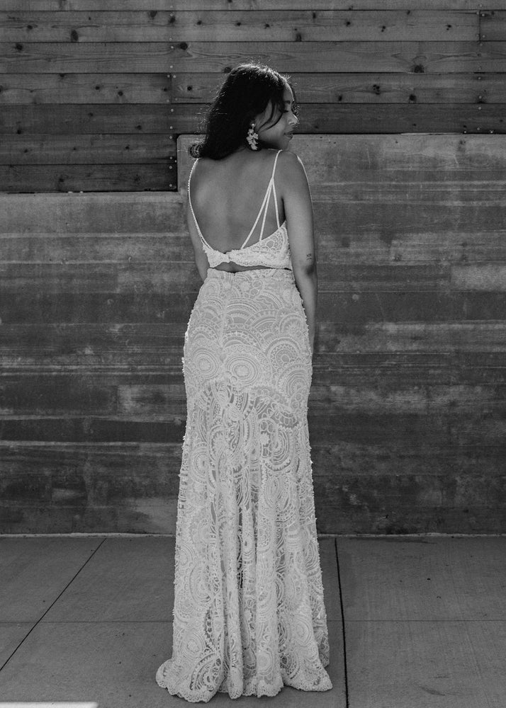 Geometric Beaded Skirt - Elopement - Bridal Reception Dress Geometric Beaded Skirt - Elopement - Bridal Reception Dress