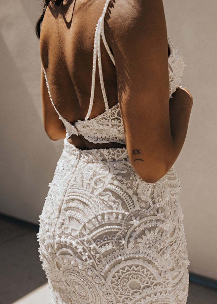 Geometric Beaded Top