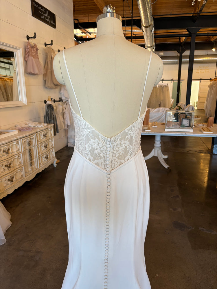 Beautiful Drop Back Wedding Dress in Denver