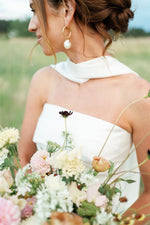 Silky Bridal Neck Scarf