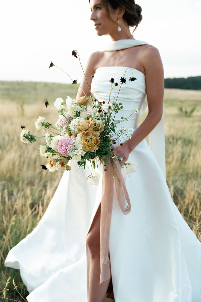 Silky Bridal Neck Scarf