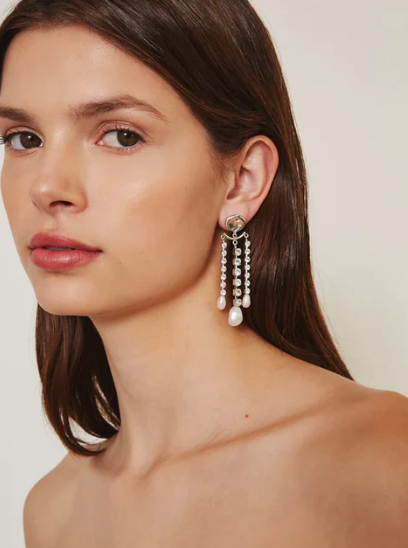 Holiday Edit: Crystal and Silver Trinidad Earrings