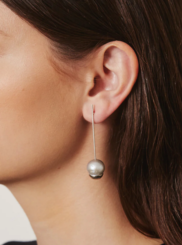 Holiday Edit: Silver-Dipped Pearl Drop Earrings