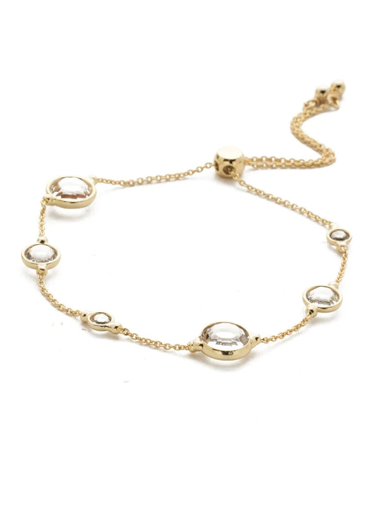 Crystal and Gold Wedding Bracelet