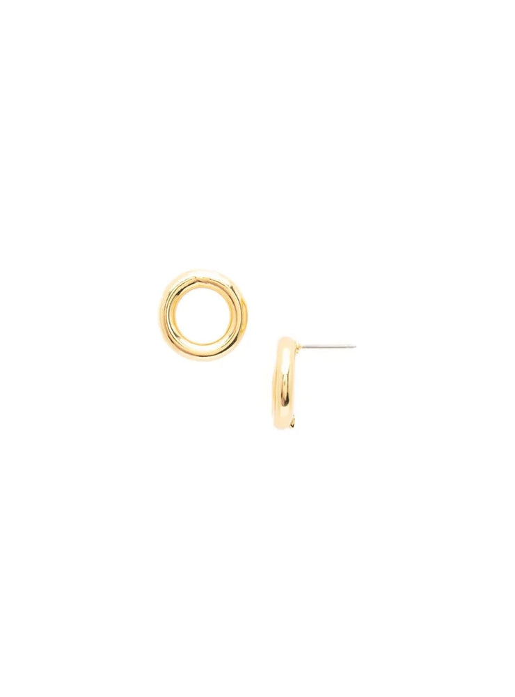 Gold Wedding Hoop Earrings