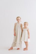 High-Neck Halter Flower Girl Dress
