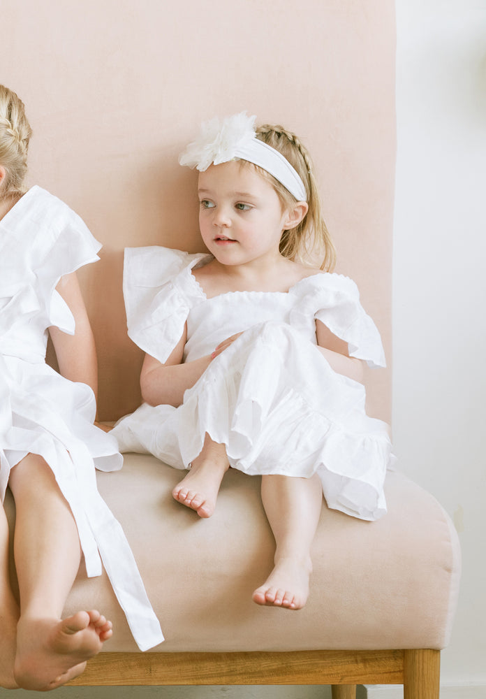 ivory flower girl dress