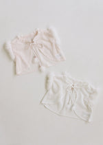Charlotte Fuzzy Sleeve Shawl