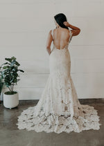 Modern Bohemian Lace Wedding Dress