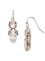Crystal and Silver Wedding Dangle Earrings