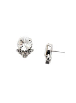 Crystal and Silver Wedding Stud Earrings
