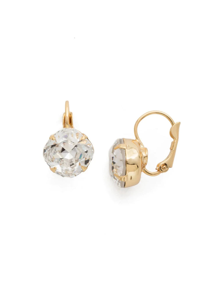 Crystal and Gold Wedding Earrings