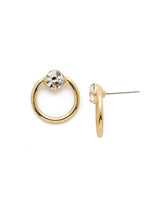 Circling The Middle Stud Earrings
