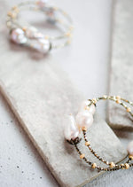  Baroque pearl wrap bracelet 
